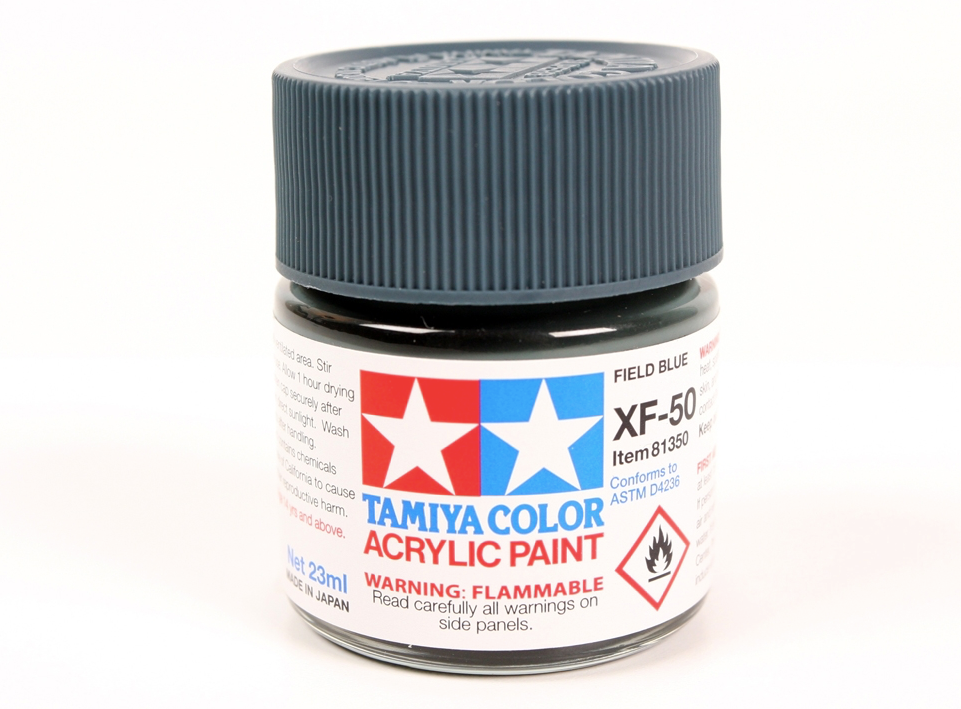Tamiya 81350 Acryl XF-50 Field Blue 23ml – immagine 2