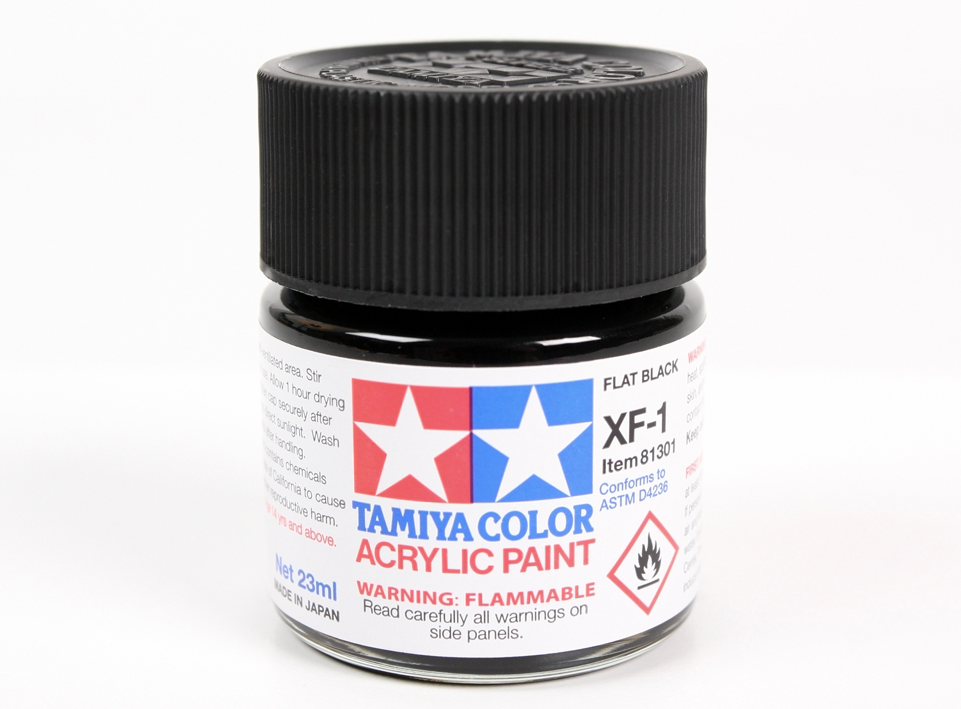 Tamiya 81301 Acryl XF-1 Flat Black 23ml – immagine 3