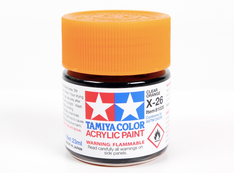 Tamiya 81026 Acryl X-26 Clear Orange 23ml – immagine 2