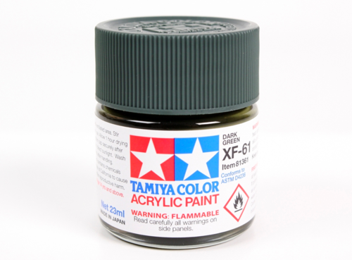 Tamiya 81361 Acryl XF-61 Dark Green 23ml – immagine 2