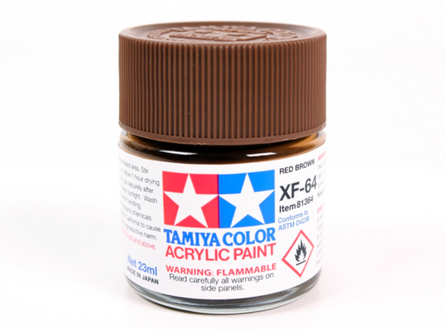 Tamiya 81364 Acryl XF-64 Red Brown 23ml – immagine 2
