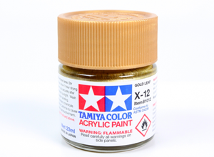 Tamiya 81012 Acryl X-12 Gold Leaf 23ml – immagine 2