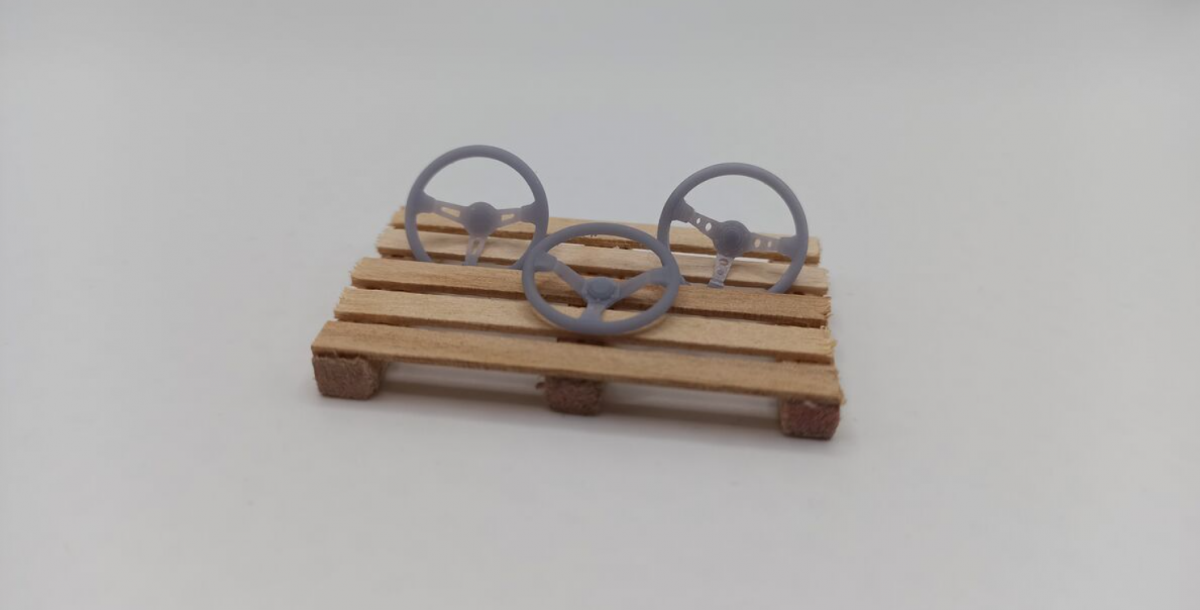 Yamamoto Model Parts YMPTUN22 Zestaw kierownic sportowych 1/24 – immagine 3