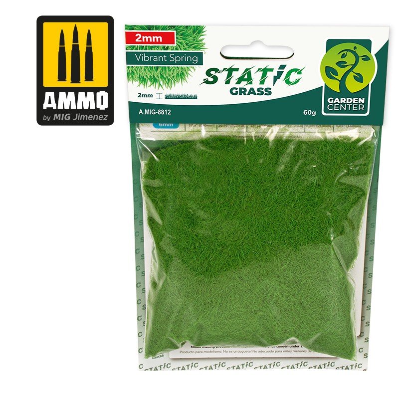Munitions Mig Jimenez 8812 Static Grass - Vibrant Spring – 2 mm
