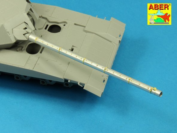 Aber 35 L-187 Armament for Russian Main Battle Tank T-14 ARMATA barrel for 125 mm 2A82-1M cannon &amp;amp; barrel for 12,7 mm Kord AA MG 1/35 – immagine 13