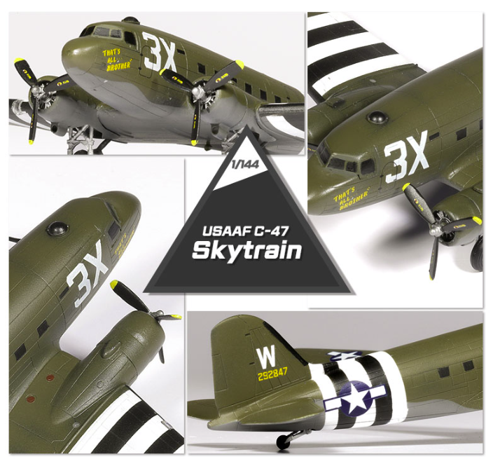 Academy 12633 USAAF C-47 Skytrain 1/144 – image 3