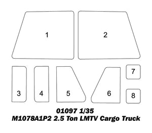Trumpeter 01097 M1078A1P2 2.5 Ton LMTV Cargo Truck 1/35