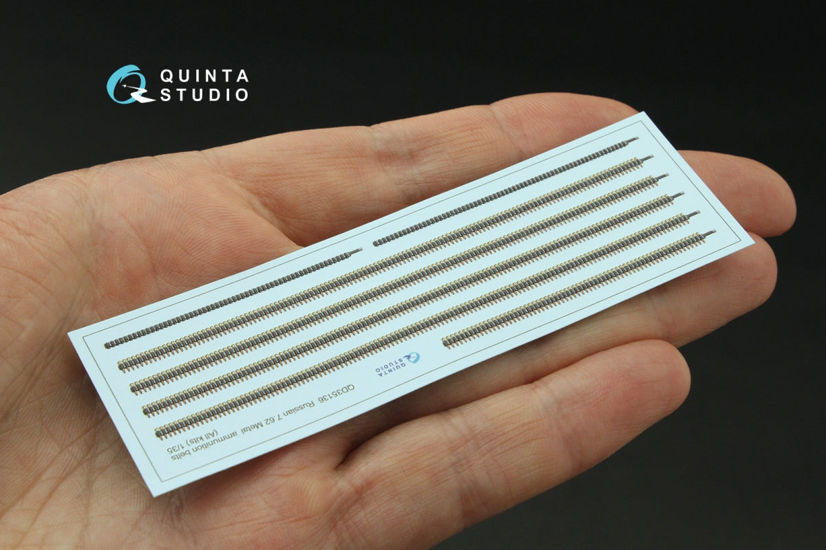 Quinta Studio QD35136 Russian 7.62 Metal ammunition belts (All kits) 1/35 – imagen 4