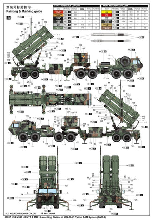 Trumpeter 01037 M983 HEMTT M901 Launching Station of MIM-104F0 Patriot SAM System PAC-3 1/35 – immagine 2