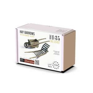 RT-Diorama 35487 Hay Barrows SHQ - Two Wheelbarrows Included 1/35