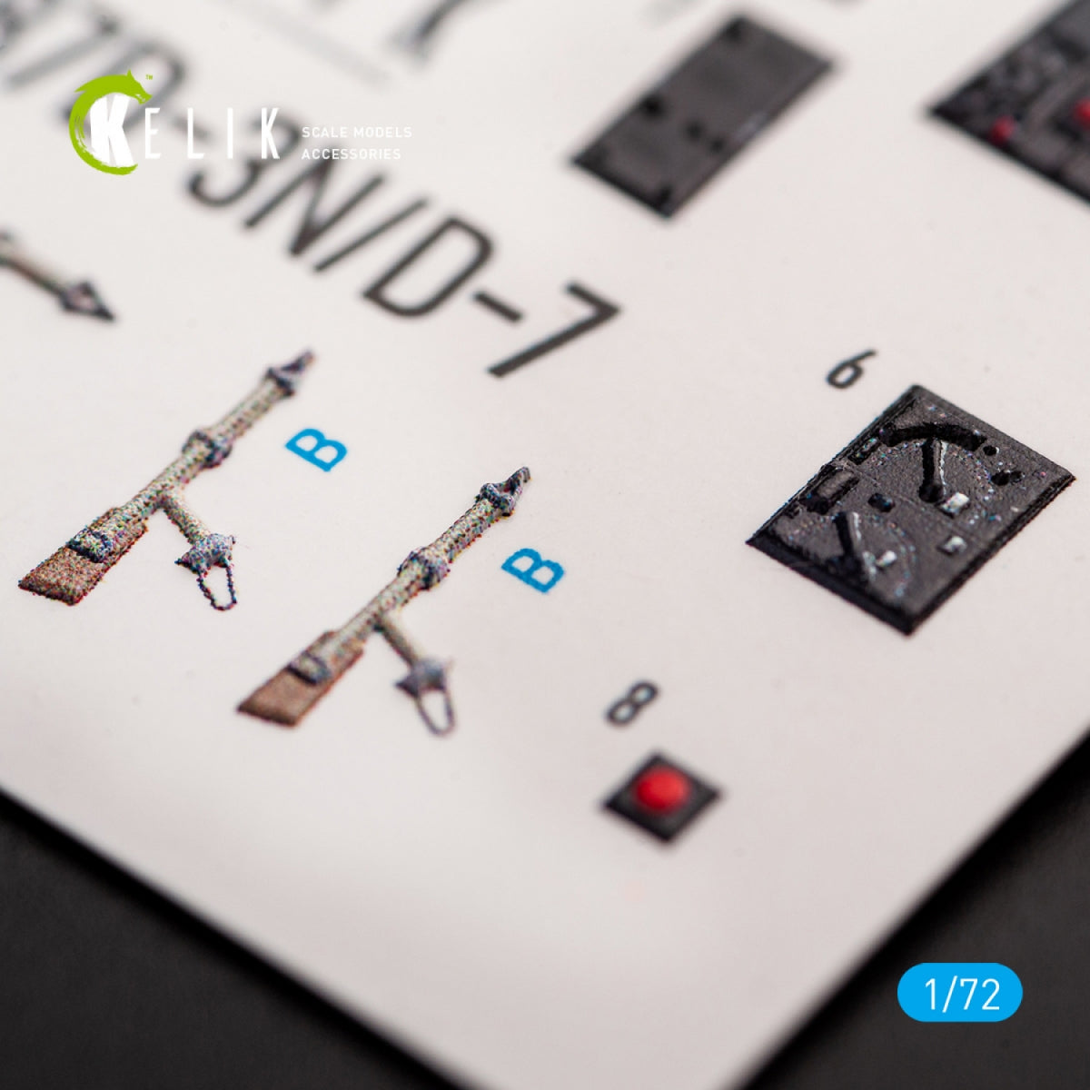 KELIK K72052 JUNKERS JU87D-3N/D-7 - INTERIOR 3D DECALS FOR FUJIMI/HOBBY 2000 KIT 1/72 – immagine 4