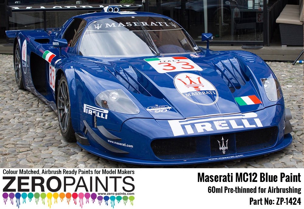 Zero Paints ZP-1424 Maserati MC12 Blue Paint 60ml – immagine 2