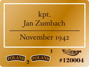 Mirage 120004 Sqn/Ldr Jan ZUMBACH (novembre 1944) 200 mm – image 3
