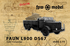 FPW Model 72003 Faun L900 Tank Transporter (otwarta kabina WH) 1/72