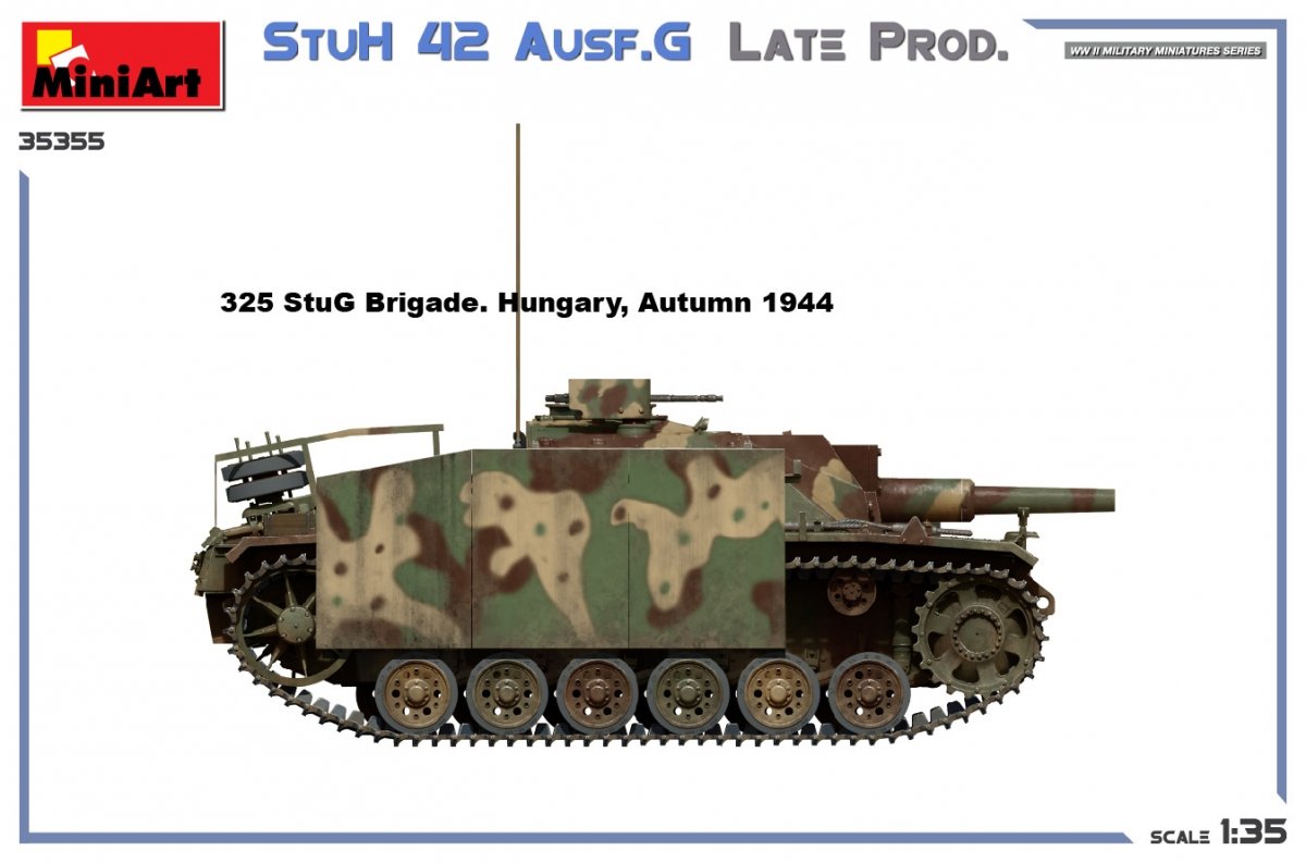 MiniArt 35355 StuH 42 Ausf. G LATE PROD 1/35 – zdjęcie 8