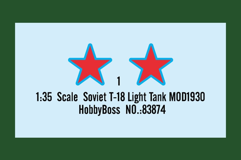 Hobby Boss 83874 Soviet T-18 Light Tank MOD1930 1/35 – imagen 3
