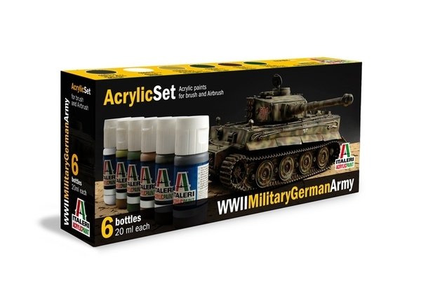Italeri 433AP Military German Army II World War (6 Acrylic Paints Set)
