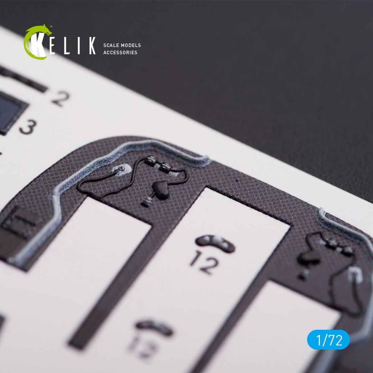 KELIK K72005 V-22 &amp;quot;OSPREY&amp;quot; INTERIOR 3D DECALS FOR HASEGAWA KIT 1/72 – immagine 2