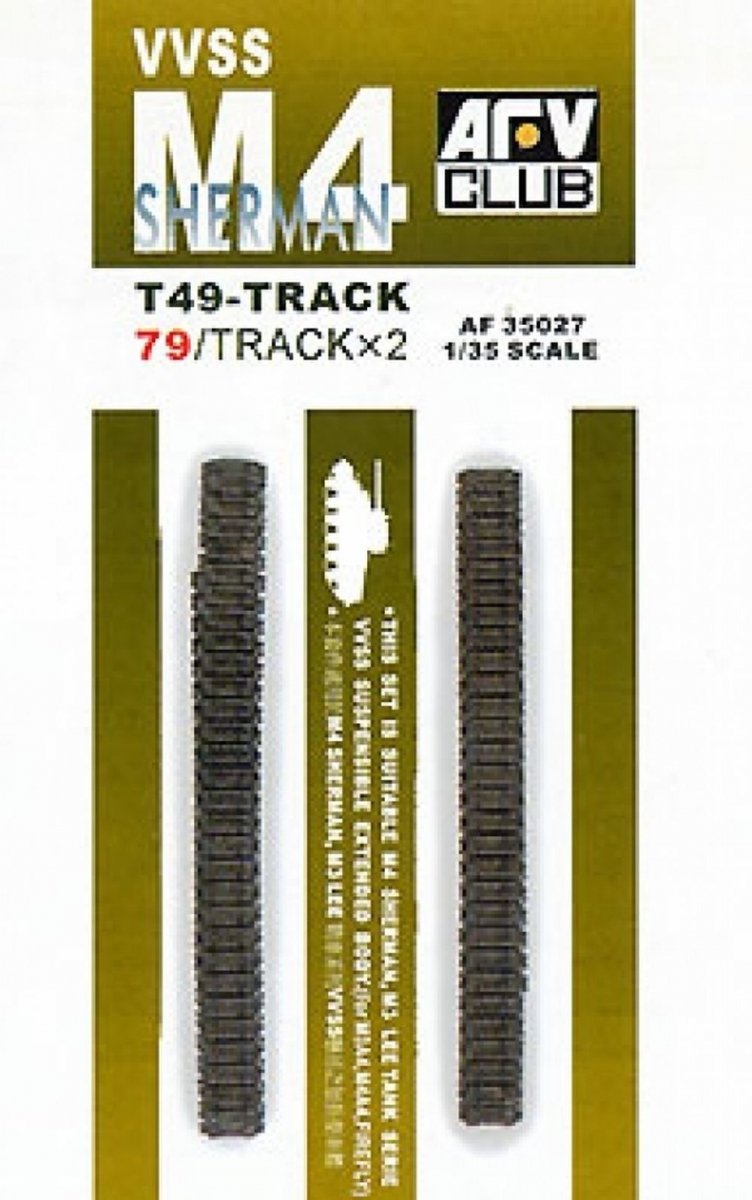 AFV Club 35027 VVSS M4 Sherman T-49 Chenille 1/35