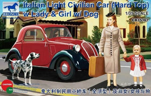 Bronco CB35167 Italian Light Civilian Car (Hard Top) w Lady Girl w/ Dog 1/35
