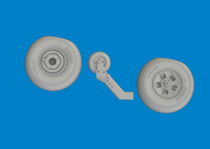 Eduard 672407 Spitfire Mk. V wheels Tamiya 1/72 – immagine 4