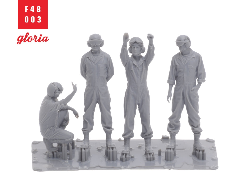 Gloria F48003 USMC Ground Crew 4 x 3D Printed figures 1/48 – Bild 6
