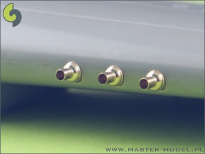 Master AM-48-025 P-40 EN - carénages avec tubes de souffle pour Browning .50cal (6 pièces) (1/48)  – image 6