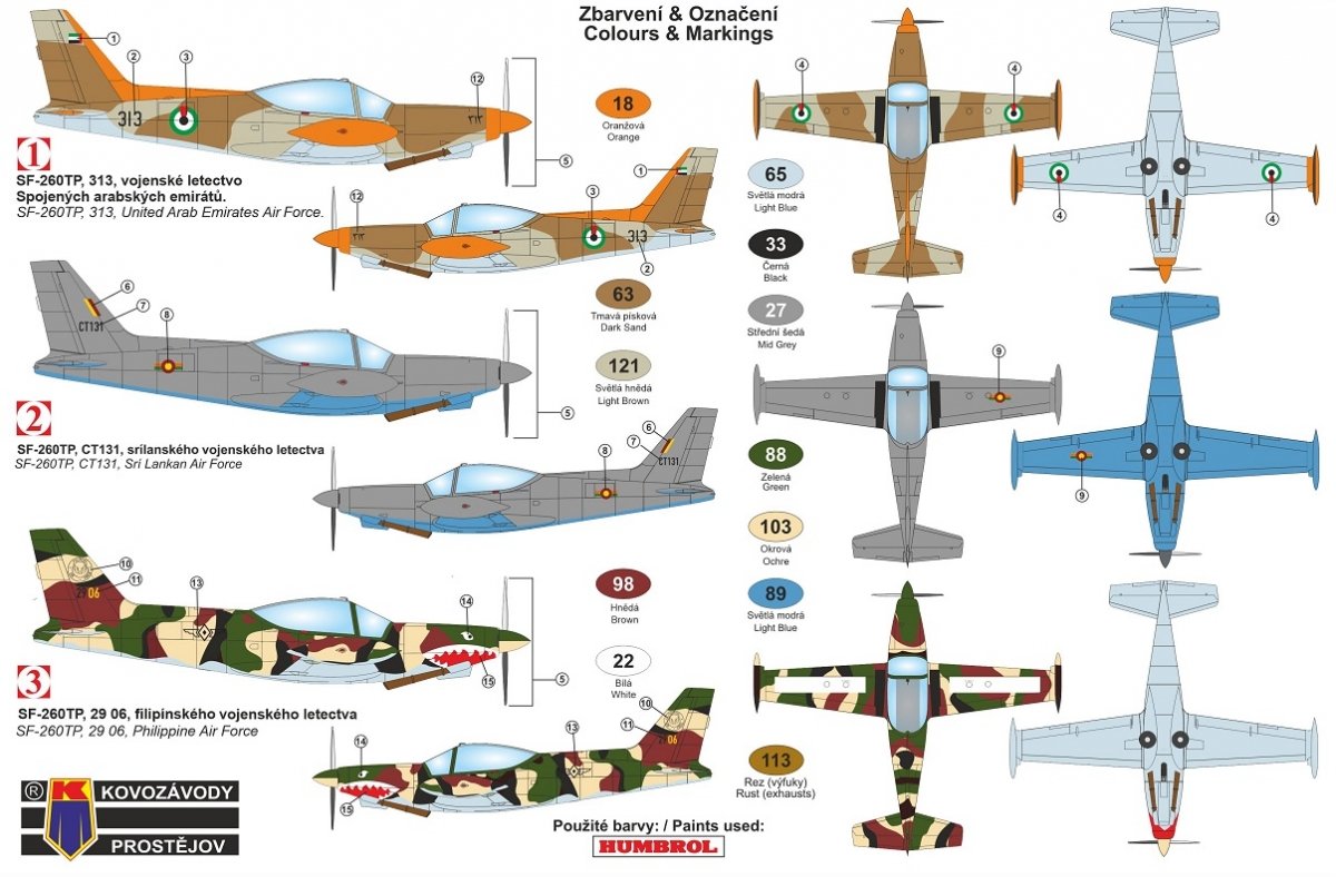 Kovozavody Prostejov KPM4814 SF-260TP 1/48 – image 2