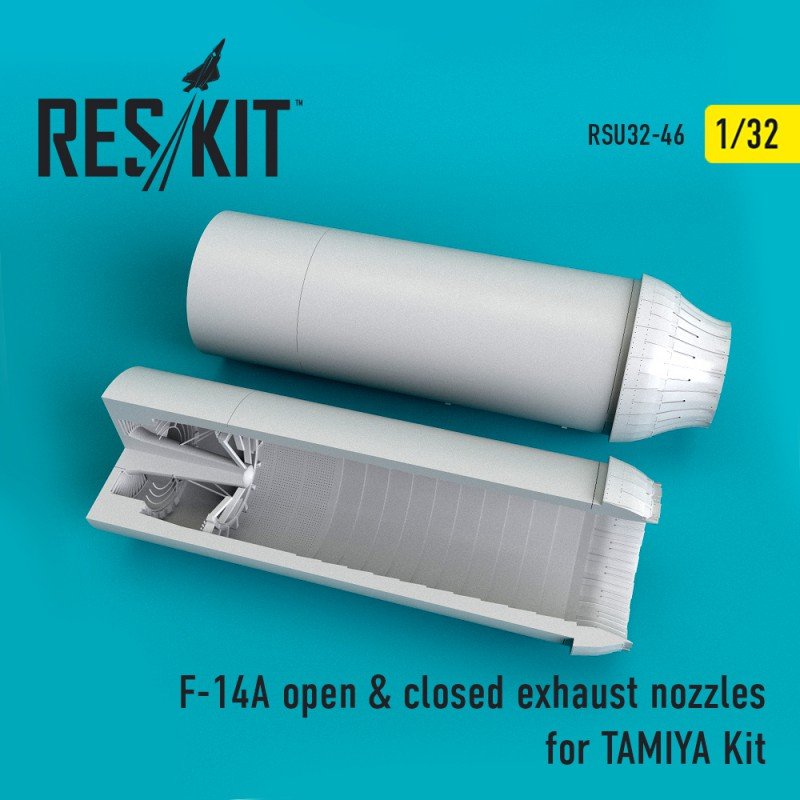 RESKIT RSU32-0046 Buses d'échappement ouvertes et fermées pour F-14A Tomcat, kit TAMIYA 1/32