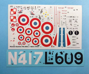 Dora Wings 48031 Morane-Saulnier MS.406C.1 - Bataille de France 1/48 – image 6