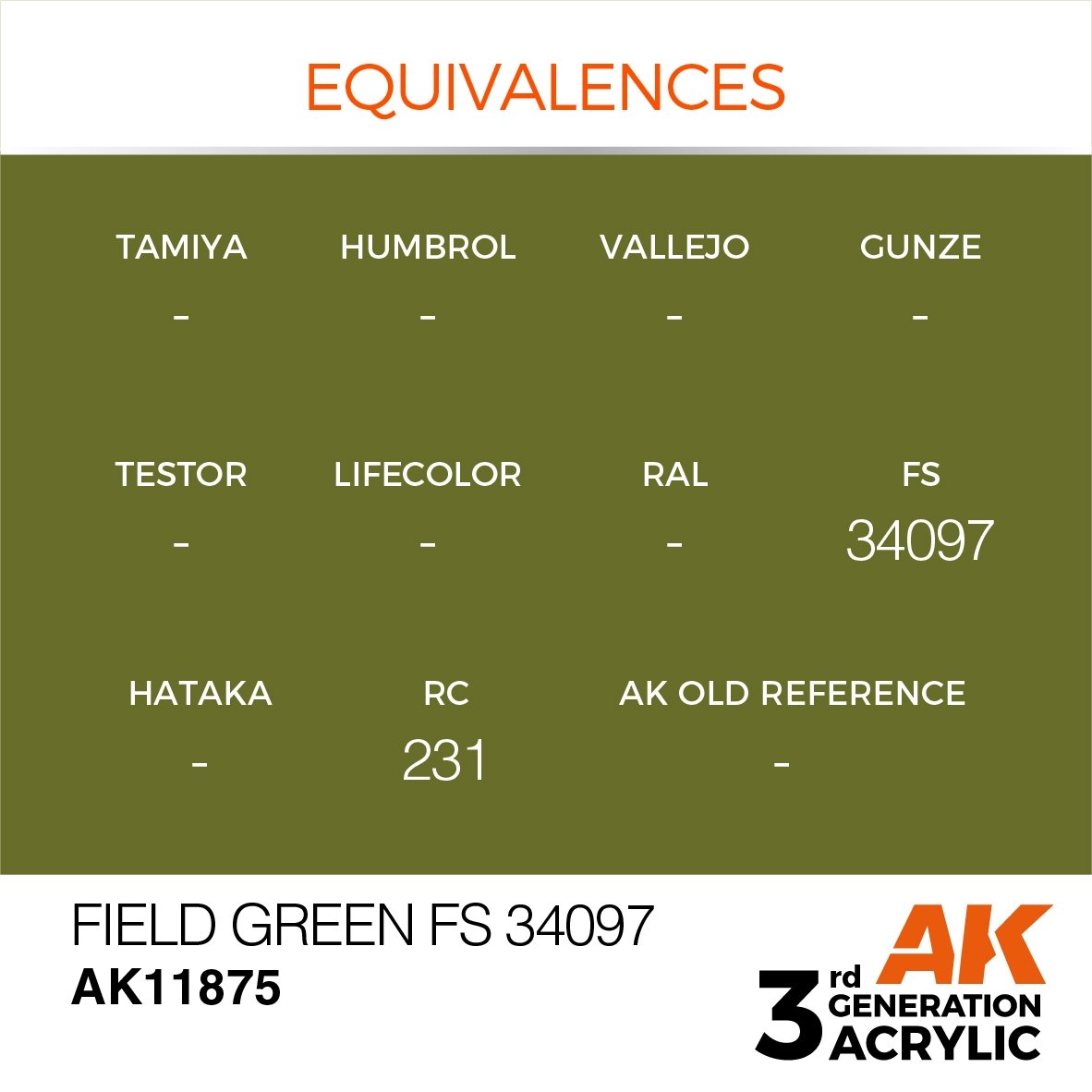AK Interactive AK11875 FIELD GREEN FS 34097 – AIR 17 ml – immagine 3