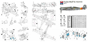 Hobby 2000 48017 Focke-Wulf Ta 152 H-0 ( DRAGON + CARTOGRAF ) 1/48 – immagine 3