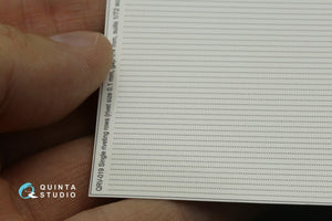 Quinta Studio QRV-019 Single riveting rows (rivet size 0.10 mm, gap 0.4 mm, suits 1/72 scale), Black color, total length 6.7 m/22 ft – immagine 6