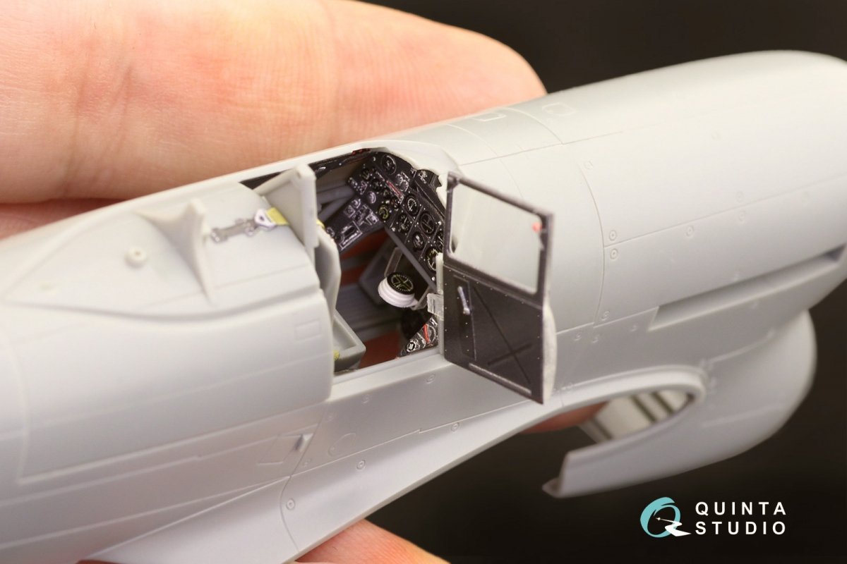 Quinta Studio QD48218 Hawker Typhoon Mk.1b early 3D-Printed &amp;amp; coloured Interior on decal paper ( Hasegawa ) 1/48 – zdjęcie 3