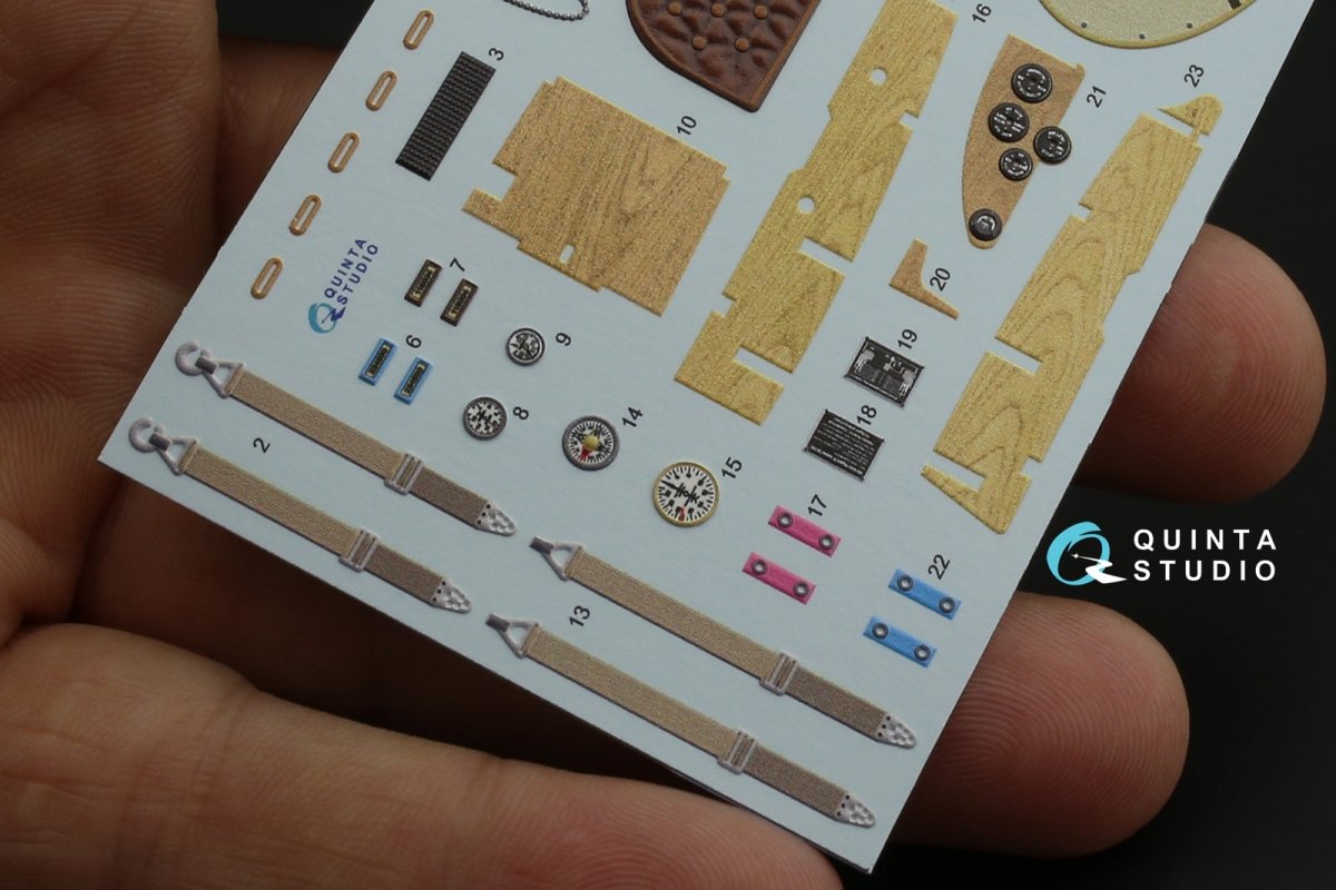 Quinta Studio QD32085 Albatros D.V 3D-Printed &amp;amp; coloured Interior on decal paper (Wingnut Wings) 1/32 – immagine 13