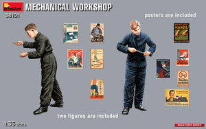 MiniArt 38101 MECHANICAL WORKSHOP includes 2 figures 1/35 – immagine 2