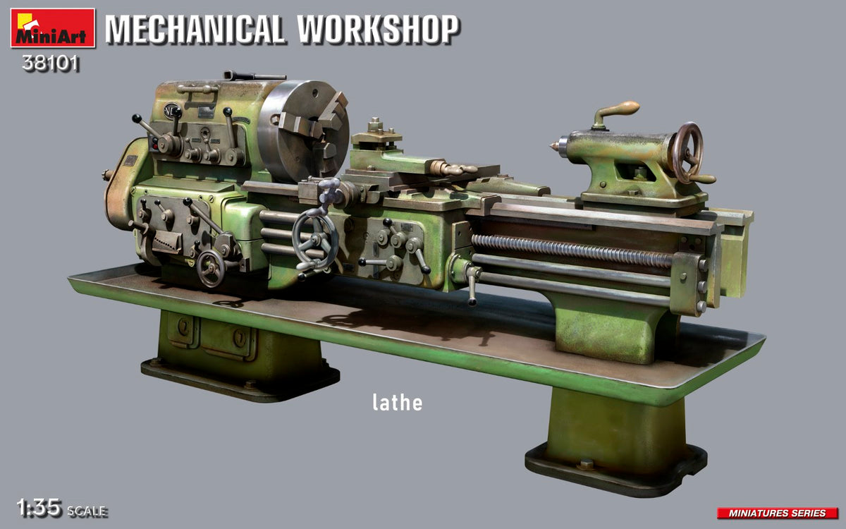 MiniArt 38101 MECHANICAL WORKSHOP includes 2 figures 1/35 – immagine 4