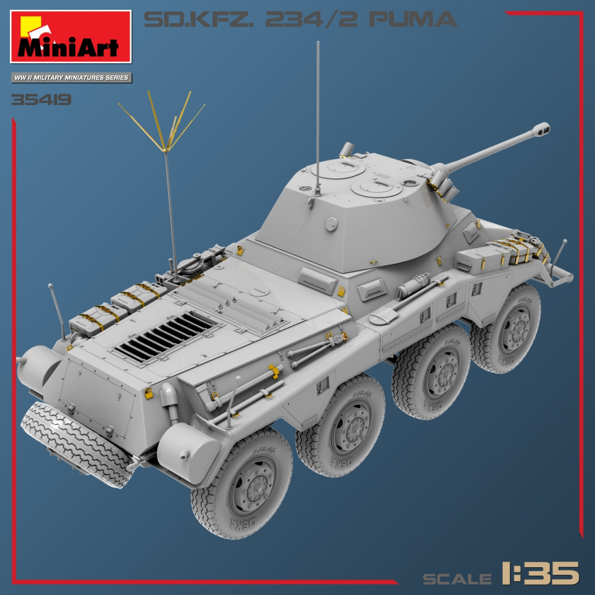 MiniArt 35419 SD.KFZ.234/2 PUMA 1/35 – zdjęcie 10