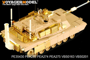 Voyager Model PEA275 Modren US Army M1A1&amp;amp;M1A2 side skirts (For TAMIYA 35269) 1/35 – immagine 3