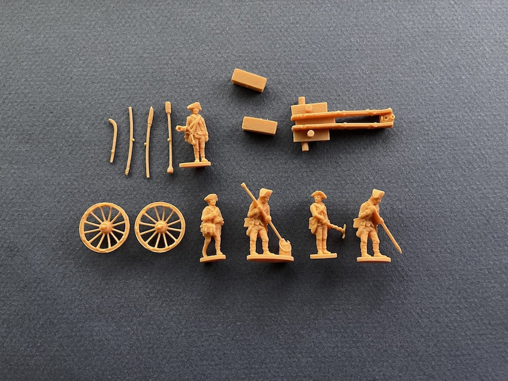 Hat 8345 American War of Independence - British Artillery 1/72