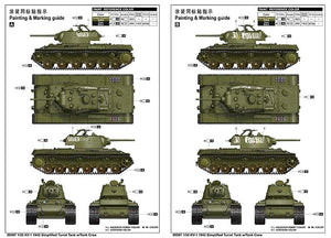 Trumpeter 09597 KV-1 1942 Simplified Turret Tank w/Tank Crew 1/35 – immagine 3