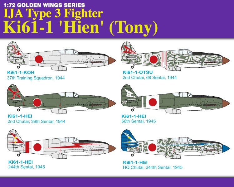 Dragon 5028 IJA Type 3 Fighter Ki61-1 &amp;#39;Hien&amp;#39; (Tony) 1/72 – Bild 3