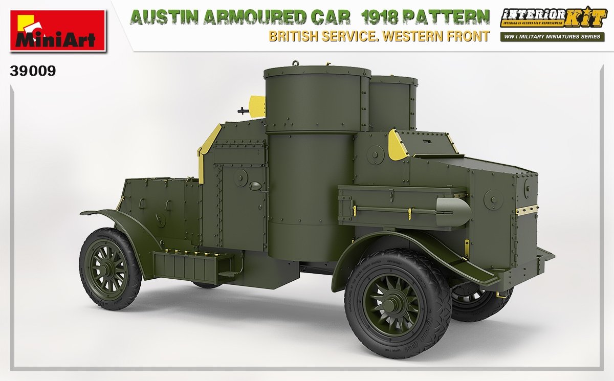 Miniart 39009 AUSTIN ARMOURED CAR 1918 PATTERN. BRITISH SERVICE. WESTERN FRONT. INTERIOR KIT 1/35 – immagine 4