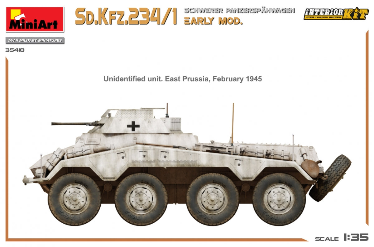 MiniArt 35410 Sd.Kfz.234/1 Schwerer Panzerspahwagen. EARLY MOD. INTERIOR KIT 1/35 – zdjęcie 15