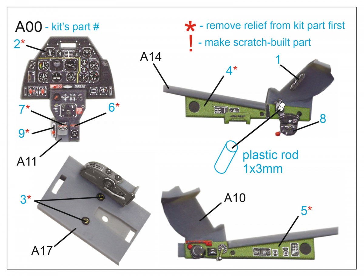 Quinta Studio QDS-48253 P-51D 3D-Printed &amp;amp; coloured Interior on decal paper ( Tamiya ) (small version) 1/48 – Bild 2