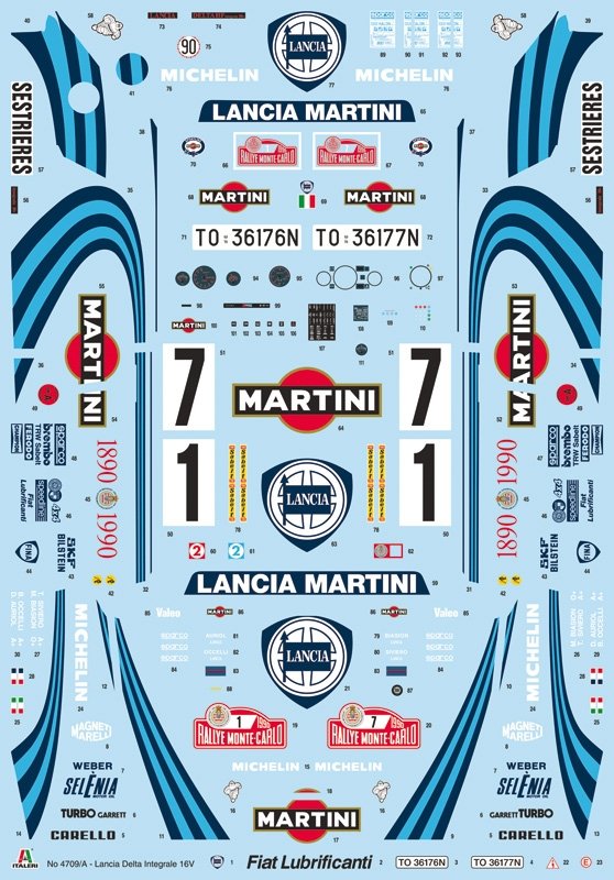 Italeri 4709 Lancia Delta HF integrale 16v 1/12 – immagine 4