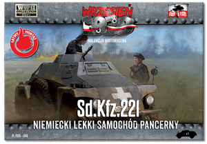 First to Fight PL048 Niemiecki Lekki Samochód Pancerny Sd.Kfz.221 1/72 – immagine 2