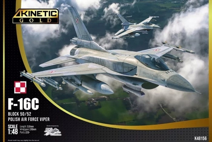 Kinetic K48156 F-16C Block 52 Viper Polish Air Force 1/48 – immagine 2