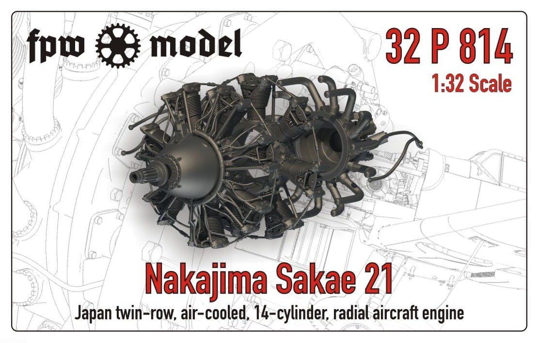 FPW Model 32P814 Nakajima Sakae 21 1/32