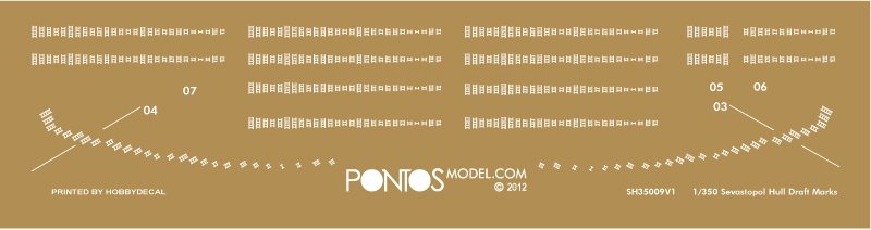 Pontos 35012F1 Russian Imperial Navy Battleship Sevastopol Detail Up Set 1/350 – immagine 8